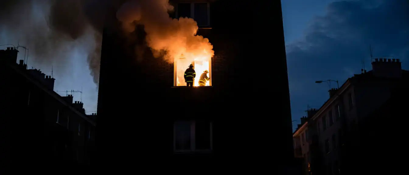 Огонь возвращается: в центре столицы вновь охвачено пламенем жилое здание