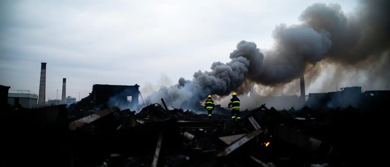 Огонь на заводе «Кетон»: пожарные Владикавказа справились с масштабным возгоранием