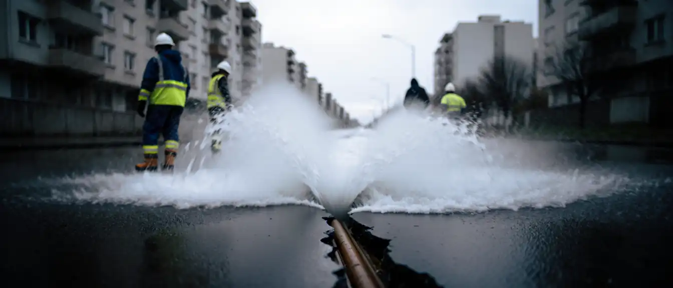 Масштабный прорыв водовода: тысячи жителей Владивостока остались без воды