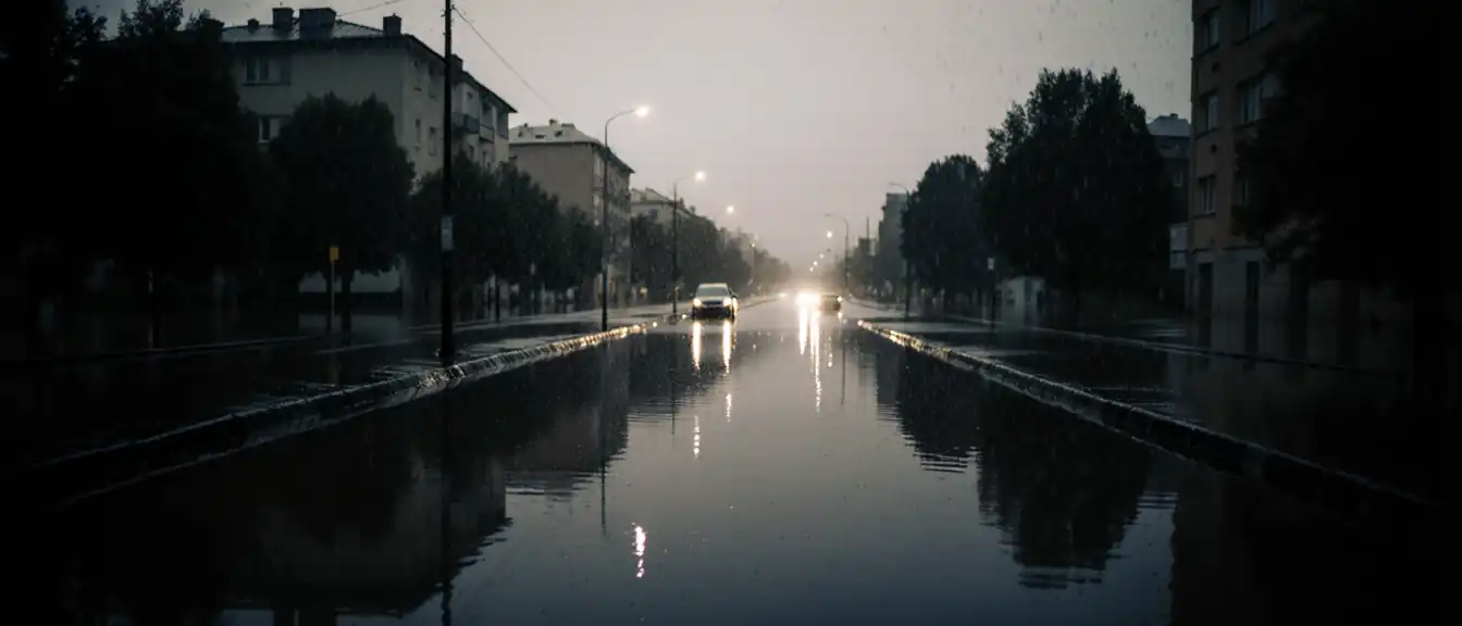 Север Петербурга ушел под воду: сильные ливни парализовали улицы города