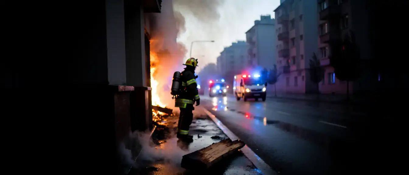 Движение транспорта на московской Погодинской улице ограничено из-за возгорания в жилом здании