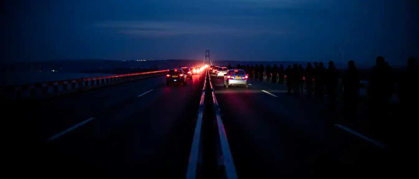 Очередная остановка на Крымском мосту: движение транспорта временно приостановлено