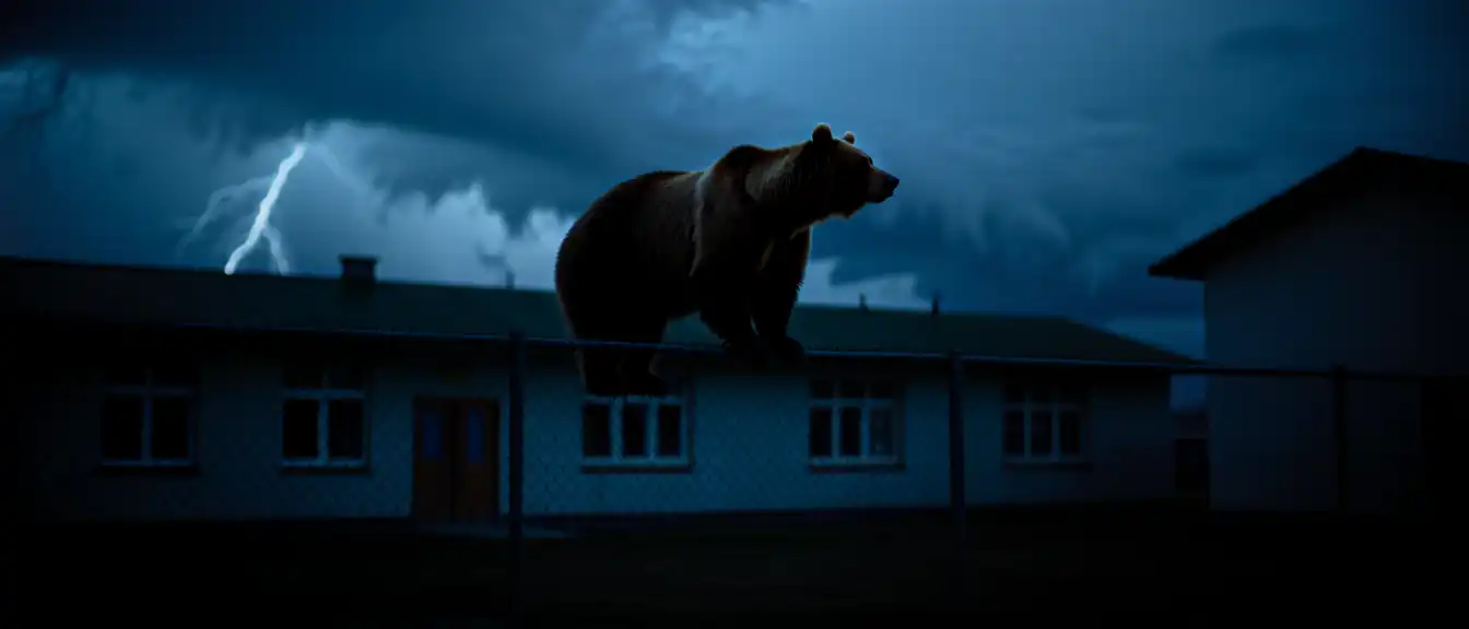 Опасный визит хищника в камчатский поселок закончился ликвидацией медведя