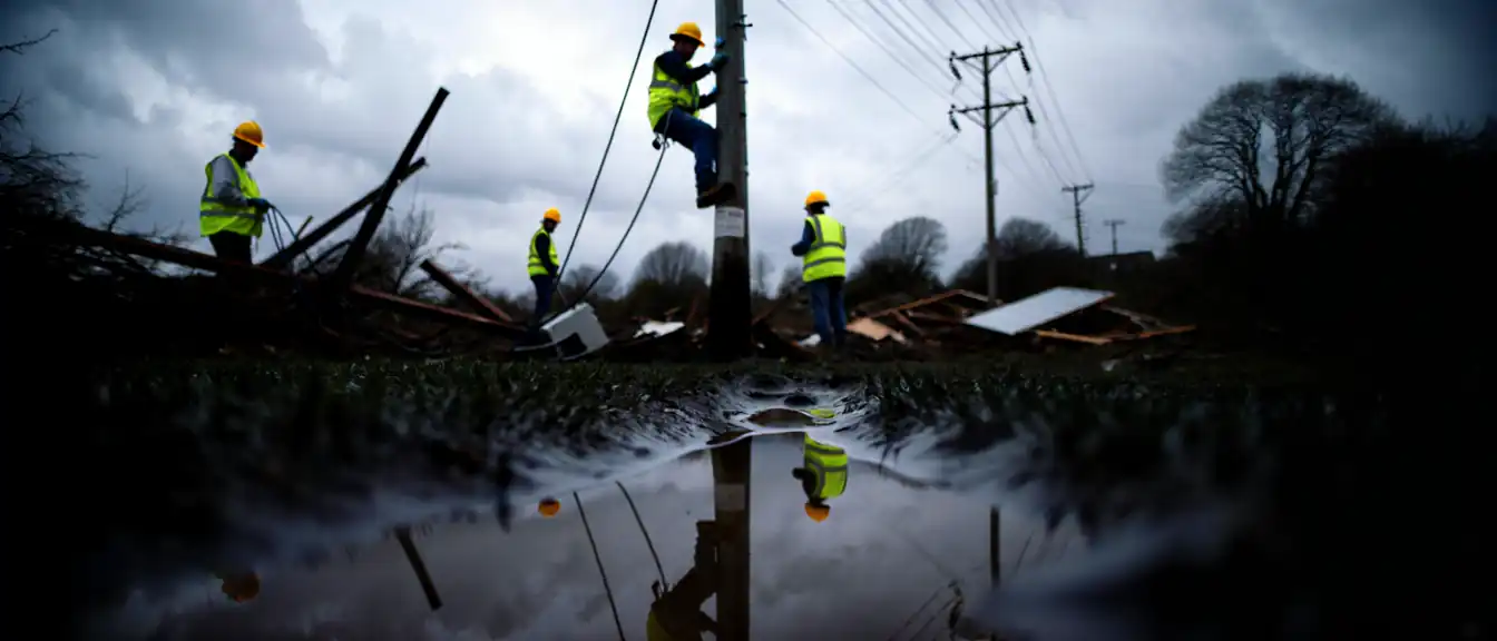 Оператор Enedis восстанавливает электроснабжение почти 59 тысяч французских домов после ударов штормов Остен и Боэло