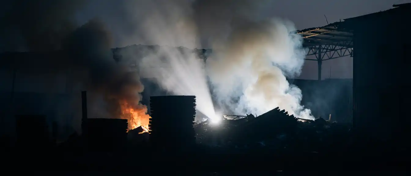 Подразделения МЧС полностью потушили возгорание на краснодарском складе стройматериалов