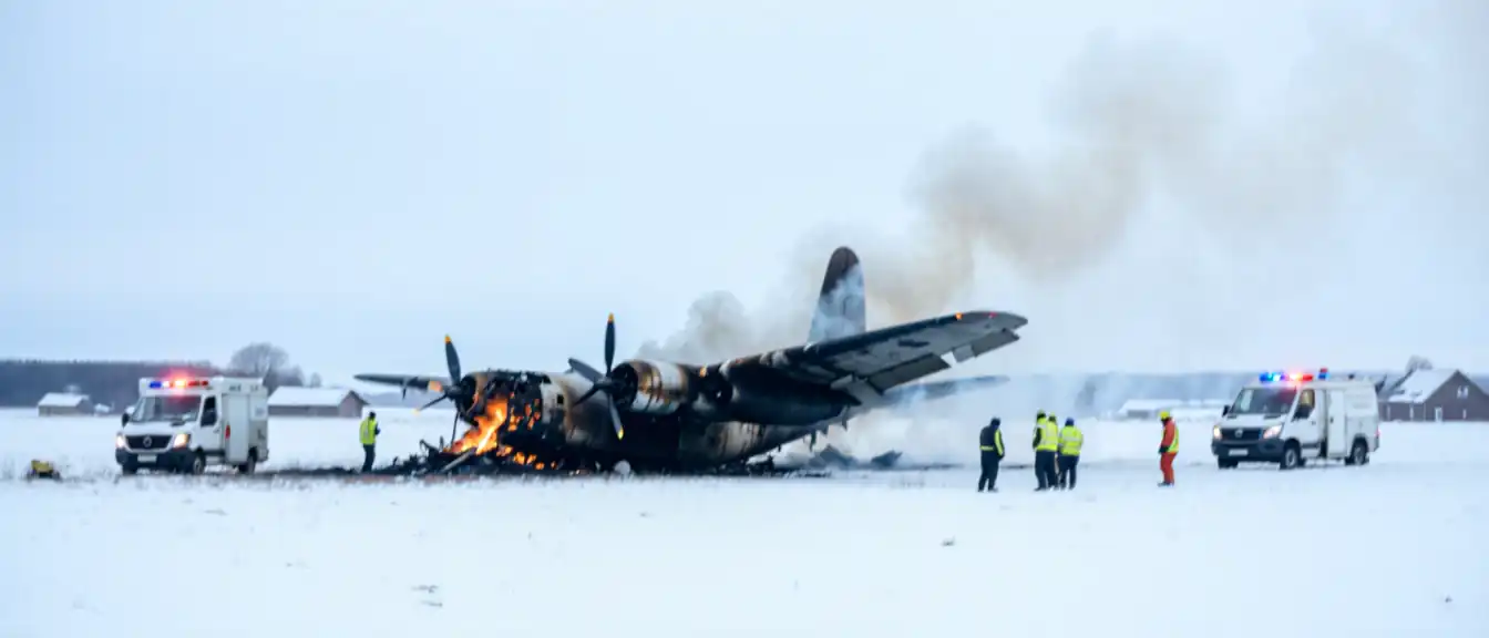 Пожар на борту Ан-3 в Тымовском районе удалось потушить в кратчайшие сроки