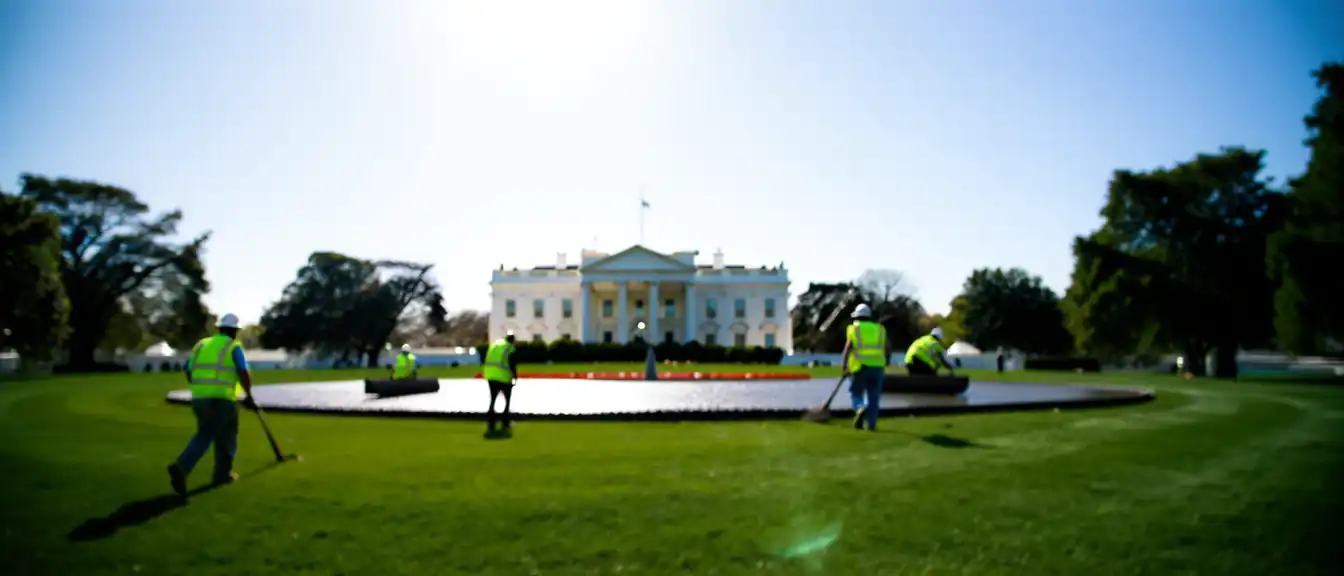Реконструкция Белого дома: Дональд Трамп намерен выровнять ландшафт Южной лужайки