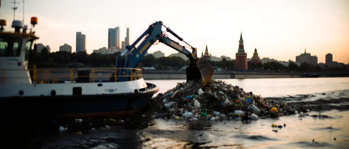 С начала летнего сезона очистка московских водных артерий позволила извлечь из воды 390 тонн отходов