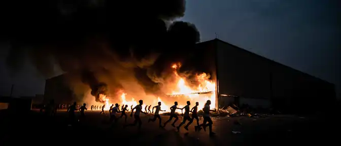 Огненная ловушка во Владимире: сотни людей спасались из охваченного пламенем склада