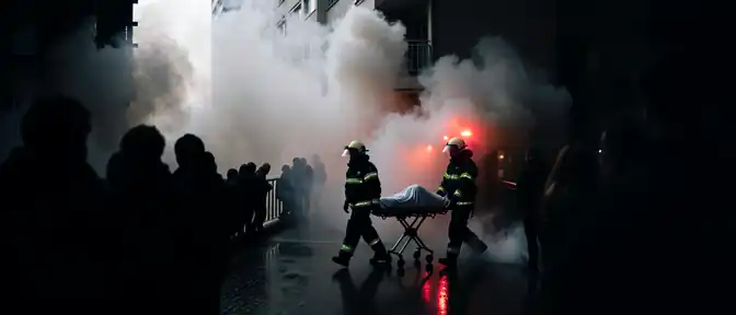 Опасный дым в центре столицы: семь человек госпитализированы после пожара в жилом доме