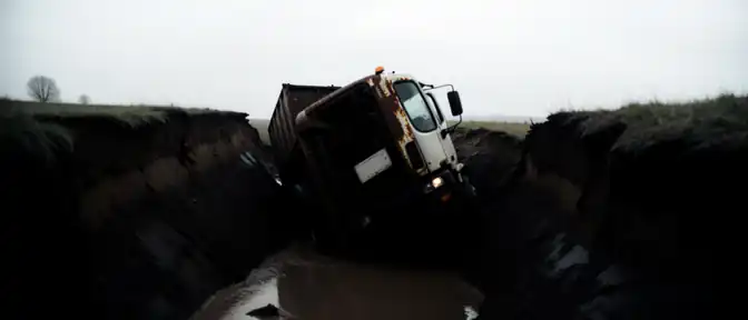 Трагедия на размытой трассе: в Томпонском районе из-за обрушения дороги погиб водитель