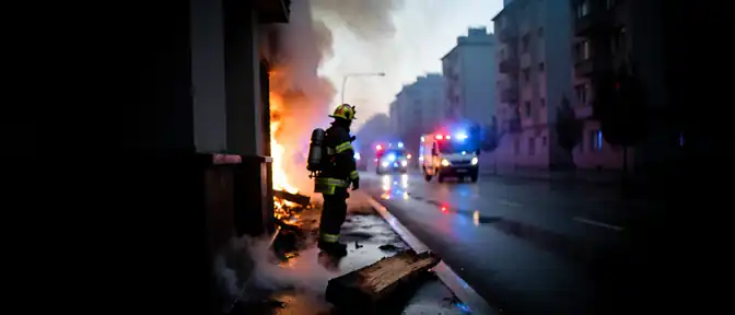 Движение транспорта на московской Погодинской улице ограничено из-за возгорания в жилом здании