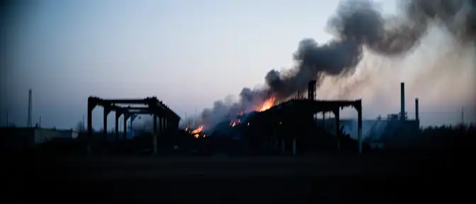 Огонь больше не угрожает пермскому заводу: пожарным удалось справиться с масштабным возгоранием