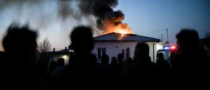 Последствия атаки БПЛА в Севастополе: возгорание на кровле детского учреждения