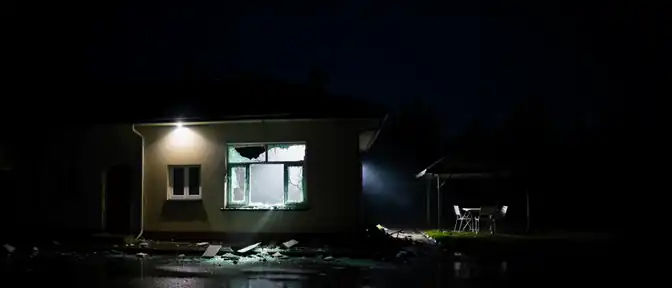 Последствия ночного налета на Анапу: повреждены жилые дома и детское учреждение