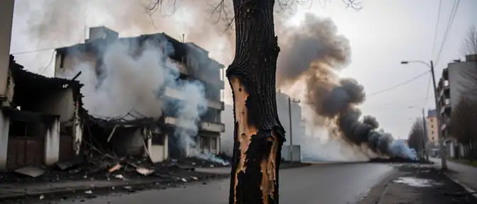 Последствия взрыва в Полтаве привели к возгоранию в городе