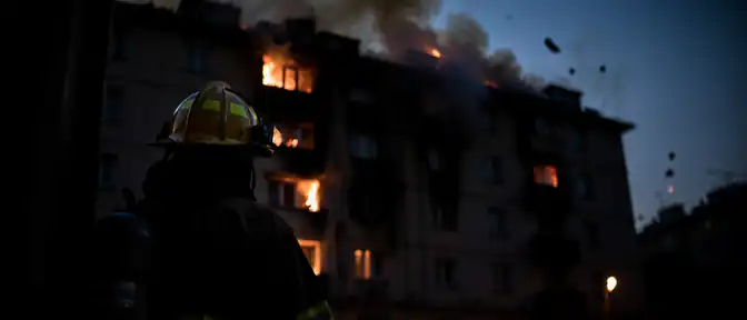 Пожар в жилом доме на Кутузовском проспекте привел к травмам одного человека
