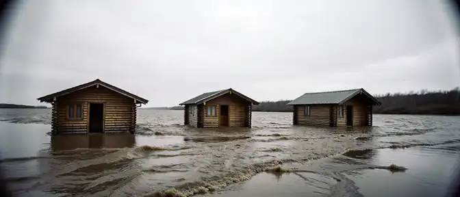 Речной поток унес строения с базы отдыха в Углегорском районе: последствия стихии на Сахалине