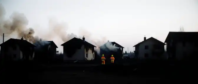 Семь тюменских домов спасли от огня: пожар на Салаирском тракте ликвидирован