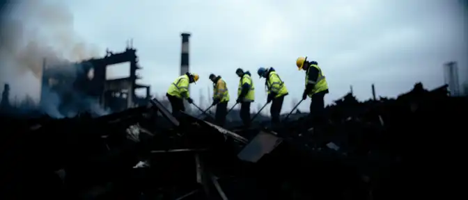Силовики продолжают работы по обнаружению погибших в результате пожара на заводе в Кубринске