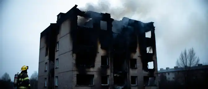 В Нижнем Новгороде из-за предполагаемого поджога пострадали два жилых здания на улице Тираспольской