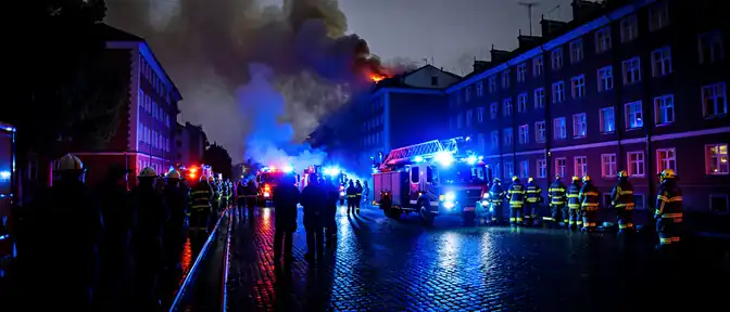 В Санкт-Петербурге ликвидировали возгорание в здании на Васильевском острове вблизи Высшей школы журналистики и массовых коммуникаций СПбГУ
