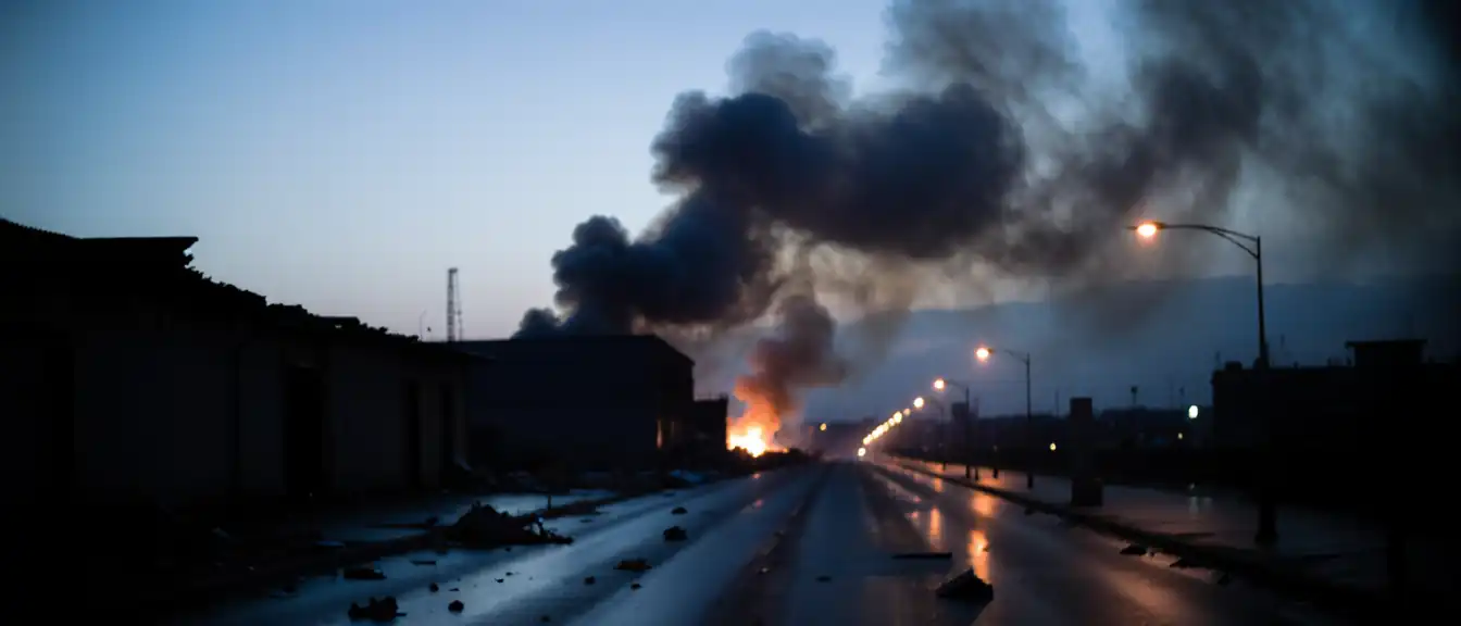 В Одессе после мощного взрыва началось возгорание